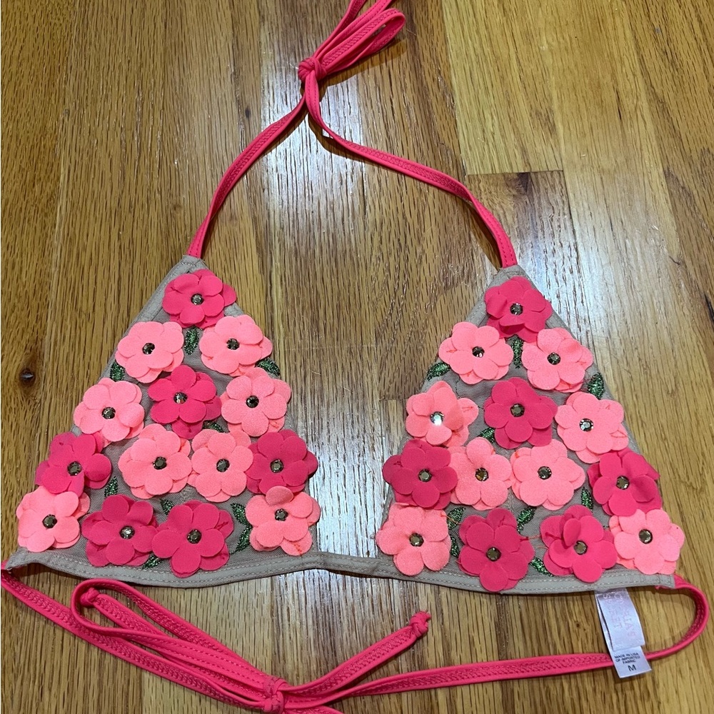 NWOT Victoria’s Secret Triangle Medium Bikini Top 🌸 Vintage.